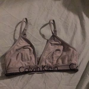Grey Calvin Klein Bra